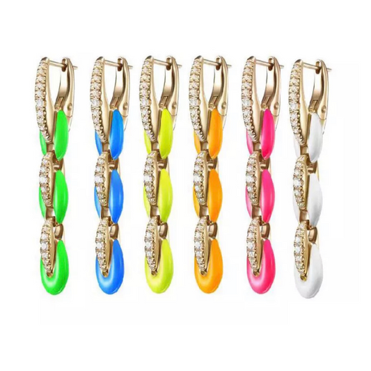 THE LUX NEON SPARKLE EARRING