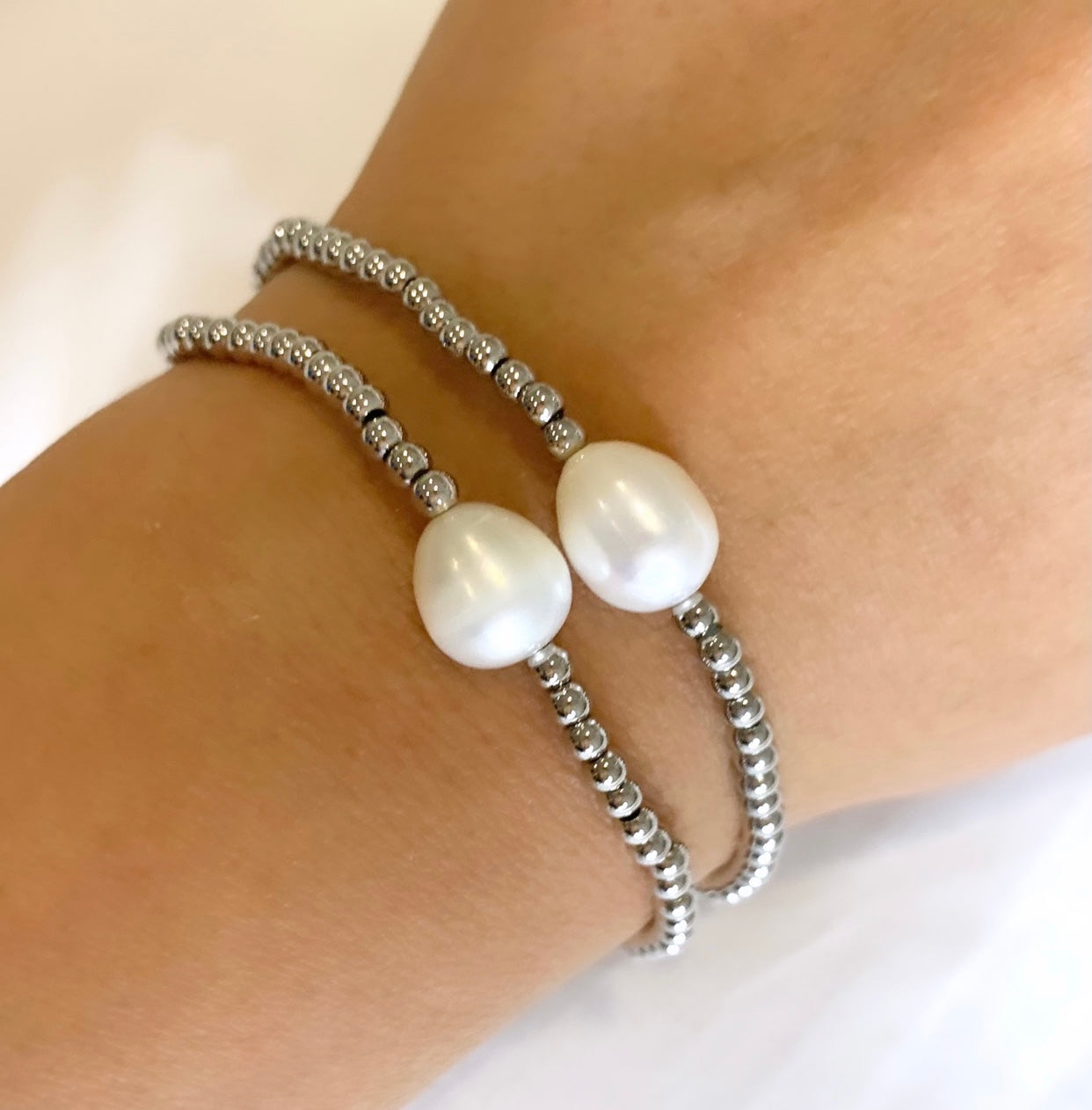 The One Pearl Stack Bracelet