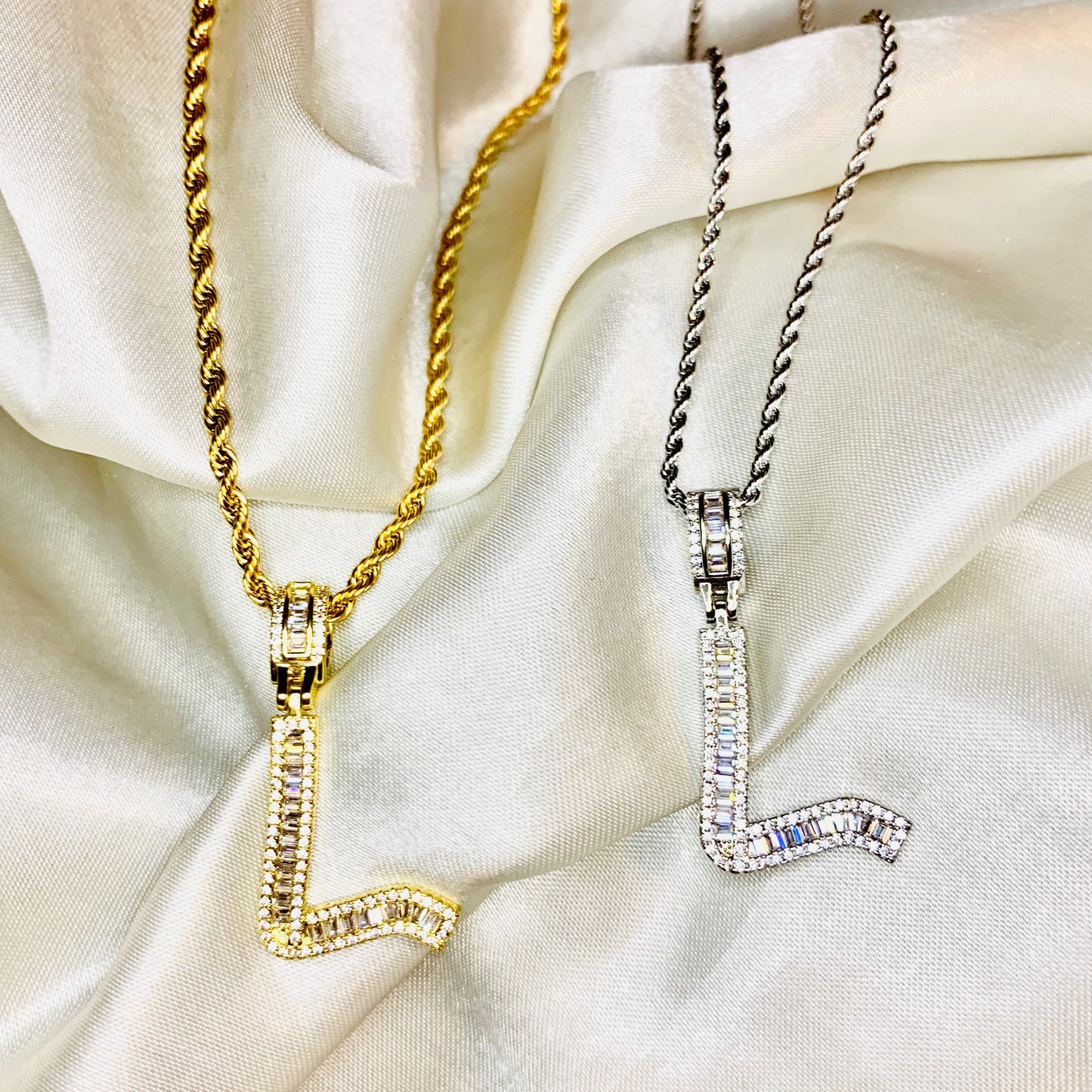 The Sparkle Initial Rope Necklace