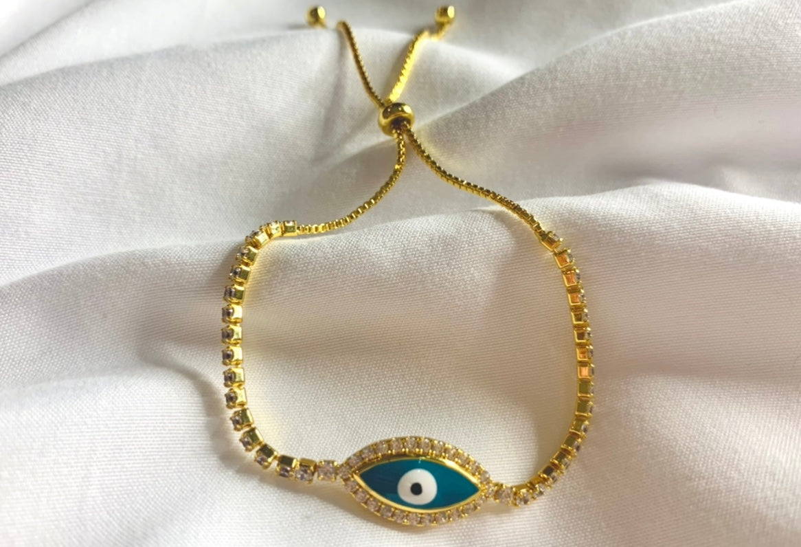 All "Eye" Need Turquoise Bracelet