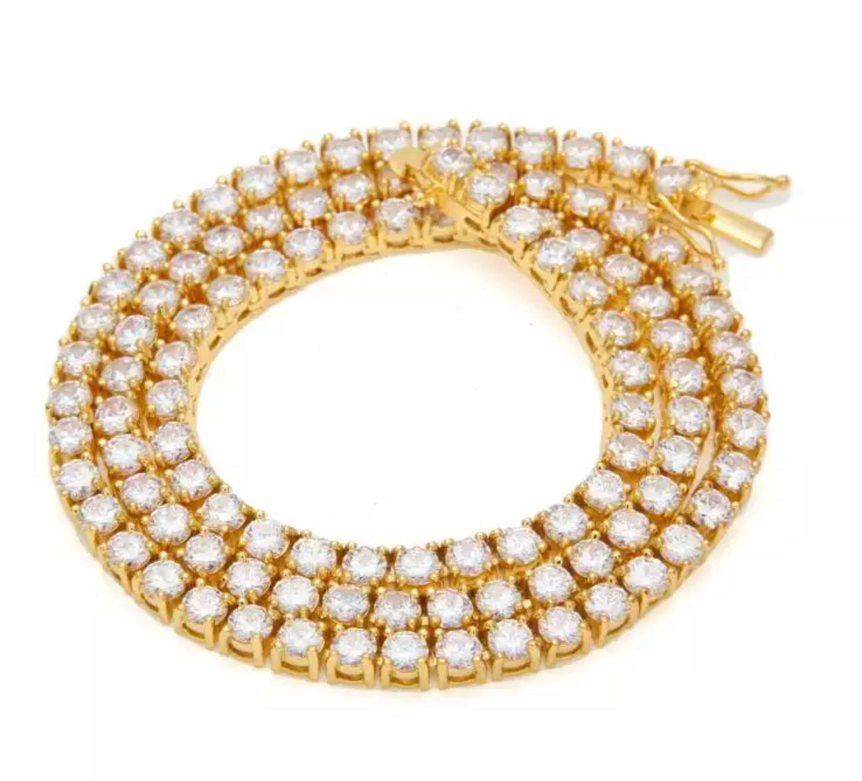 Princess Tennis Necklace - GOLD