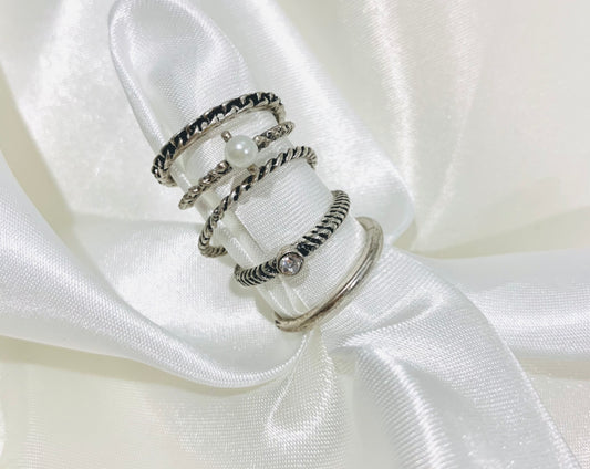 Perfectly Stacked Vintage Silver Set