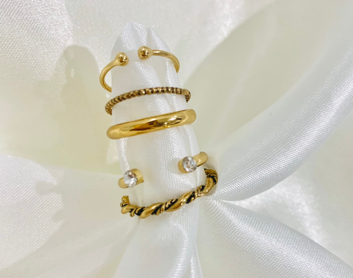 Perfectly Stacked Vintage Gold Set