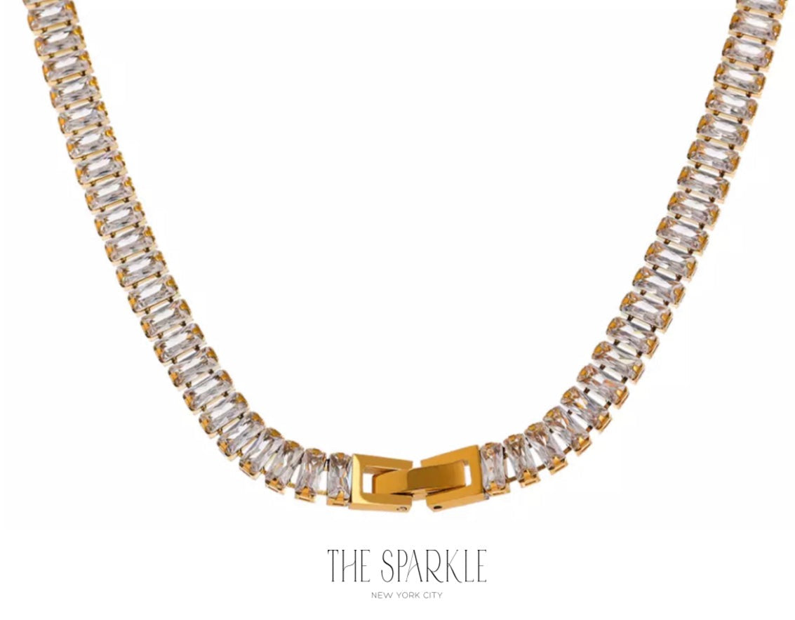 Baguette Sparkle Necklace