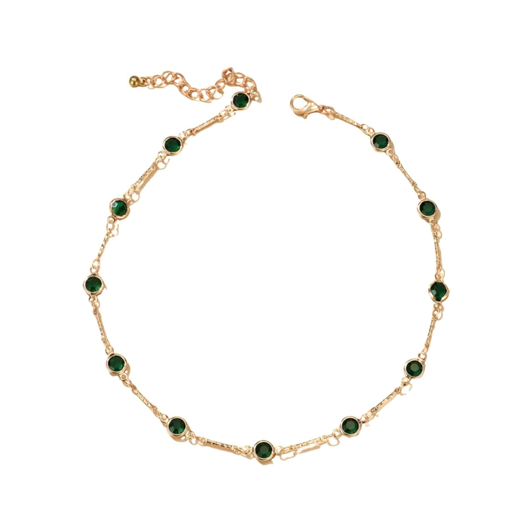 All Around in Green Necklace