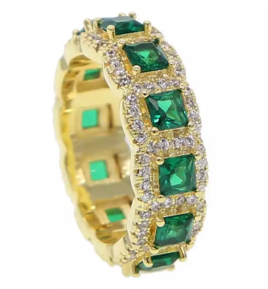 The Most Sparkle in Green Ring